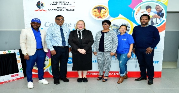 UKZN academic team with the Dokimos Foundation team at the Career Day held in Verulam